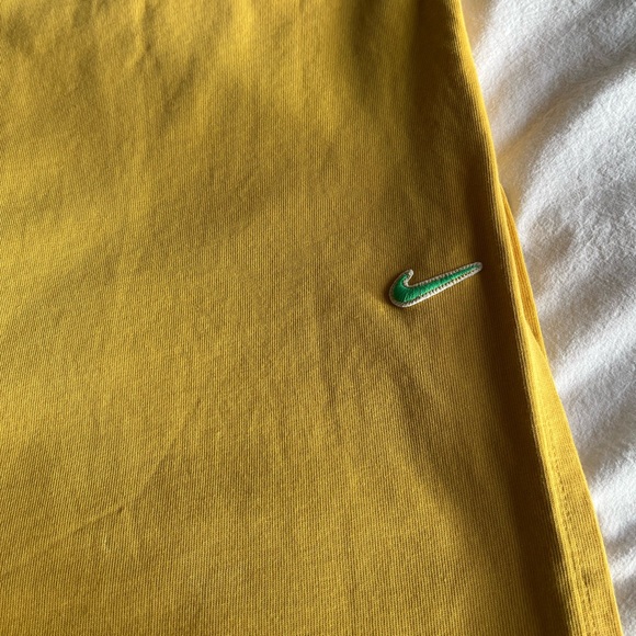 Nike Sportswear Yellow Maxi Skirt Side Slit Sz S Streetwear Colour Block Sporty - Picture 4 of 10